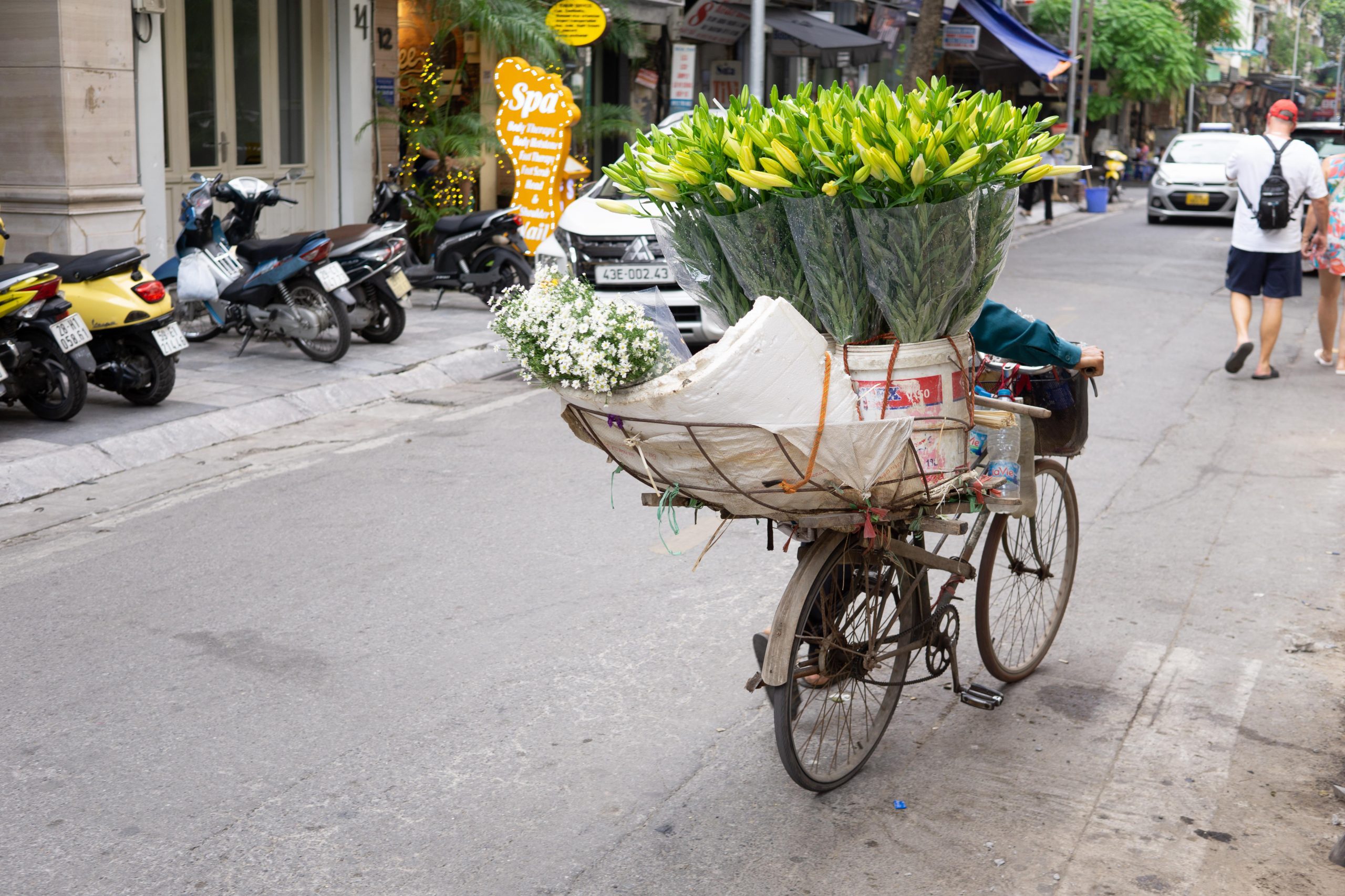 Unterwegs zum Flower market