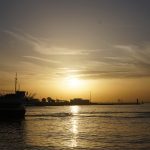 Sonnenuntergang am Hafen in Kadiköy